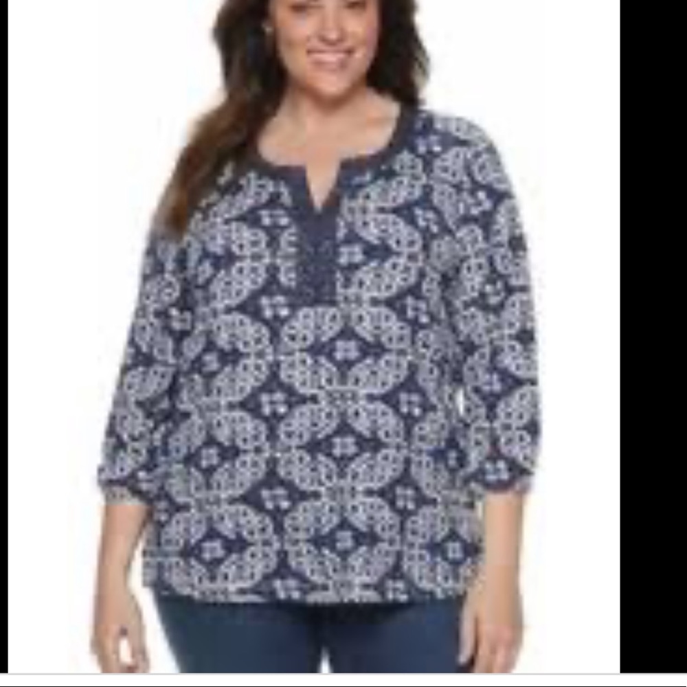 Plus Size Croft & Barrow Blouse